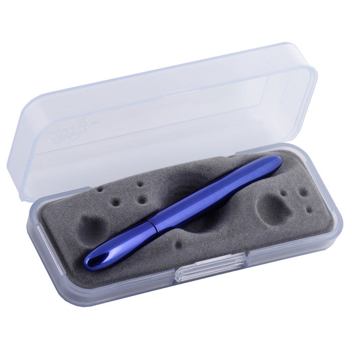 Fisher Space Blue moon bullet space pen in plastic case with gray foam lining