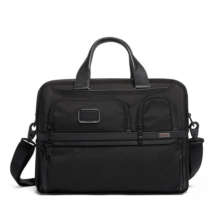 TUMI Expandable Organizer Laptop Brief -ShopLeatherWorld.com