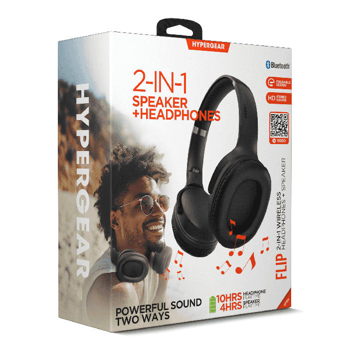 Flip 2 in 1 Wireless Headphones+ Speaker