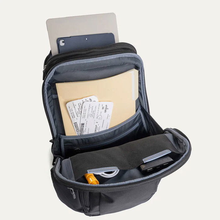 interior of Platinum® Elite Business Backpack 27L in Navy