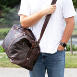 Voyager Leather Duffle Bag