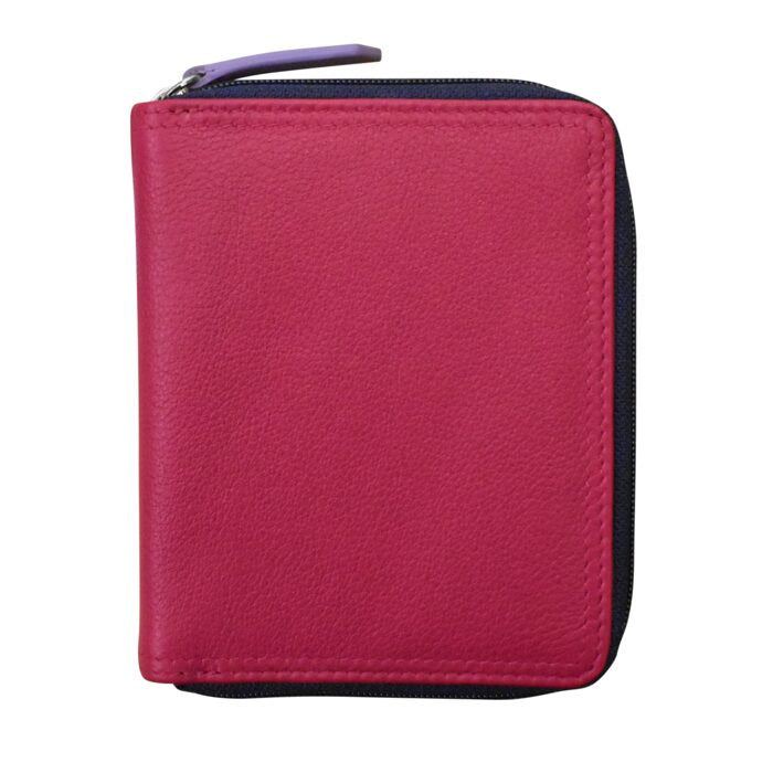 Small Multi Color Zip Wallet