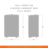 Baseline Tall Carry-On Upright Garment Bag