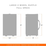 Baseline Large 2-Wheel Duffle