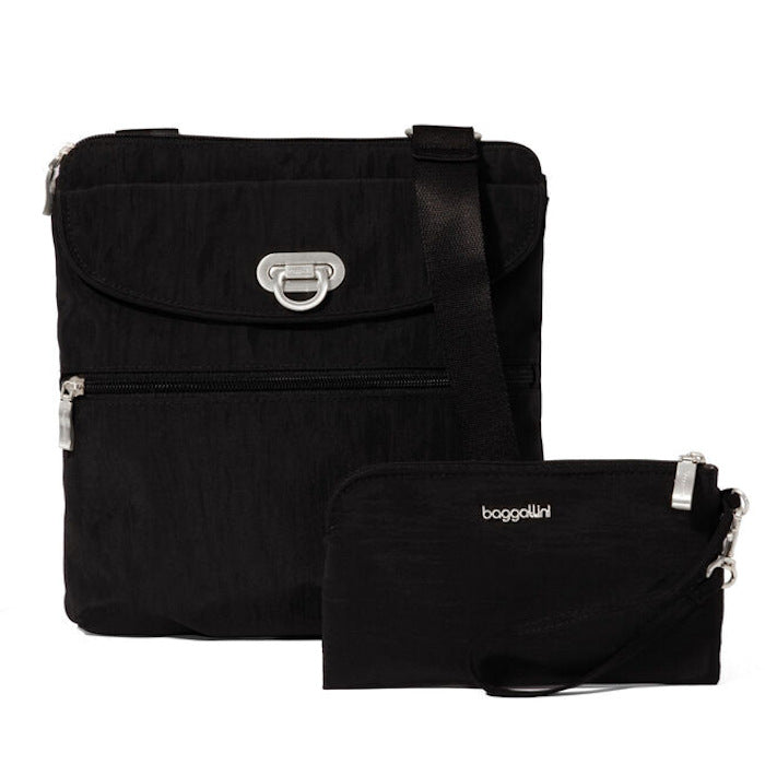 Coastal Flip Lock Slim Crossbody
Black