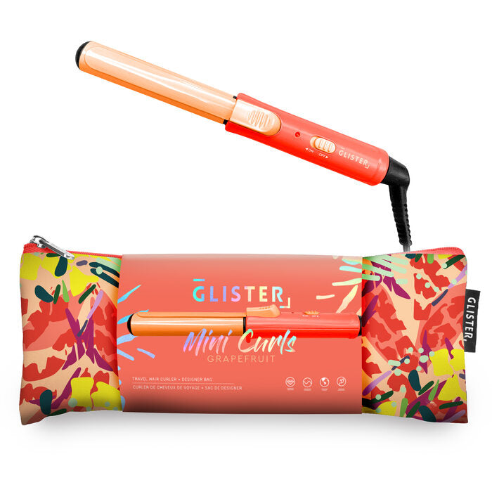 Glister Mini Curls Curling Iron with travel bag