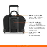 @Work Medium 2-Wheel Expandable Briefcase