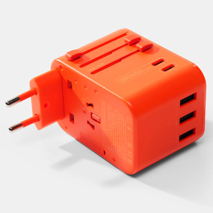 Global Travel Adapter (Orange)