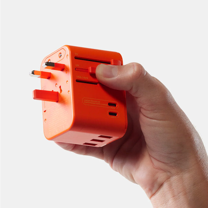 Global Travel Adapter (Orange)