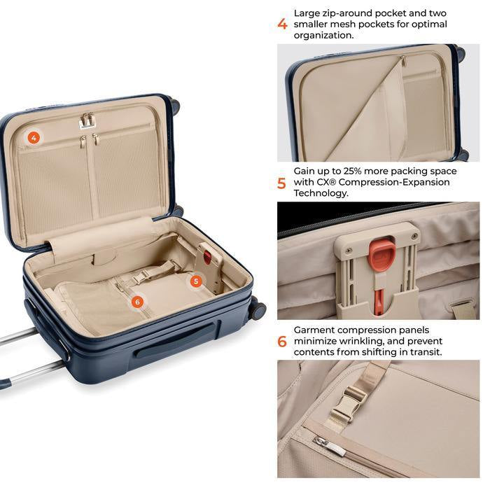 Sympatico 3.0 Essential 22" Front Pocket Carry-on Expandable Spinner