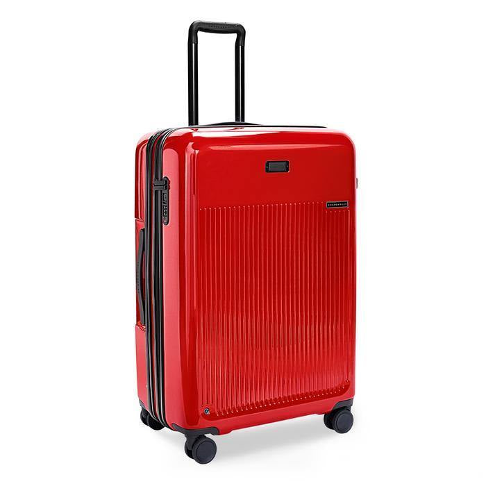 Briggs & Riley Sympatico in Glossy Ruby Large checked luggage