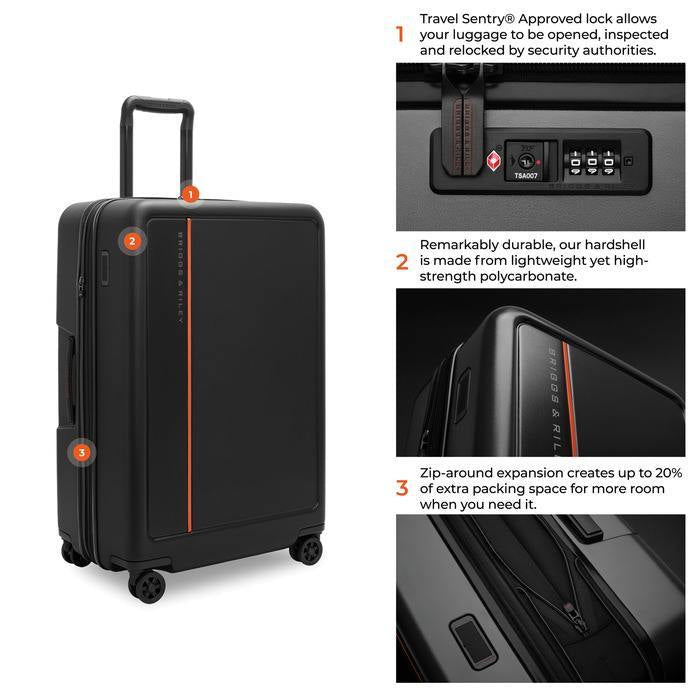 ZDX Large 30” Hardside Expandable Spinner