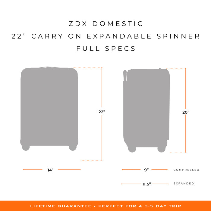 ZDX 22" Carry-On Spinner