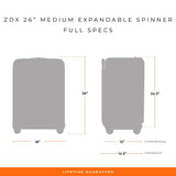 ZDX 26" Medium Spinner