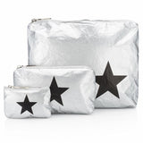 Zipper Pack Silver/Black Star