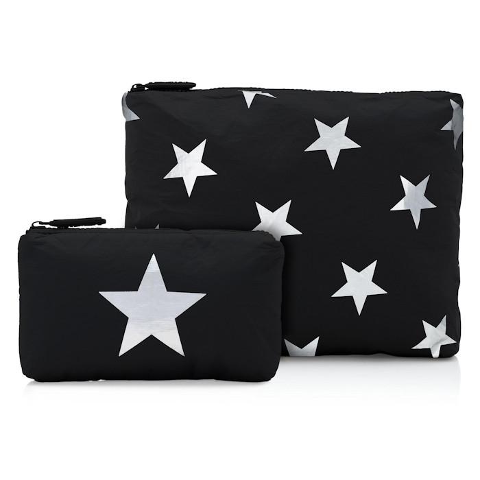 Zipper Pack Silver/Black Star