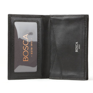 Nappa Vitello Full Gusset, 2 Pocket Card Case with I.D.