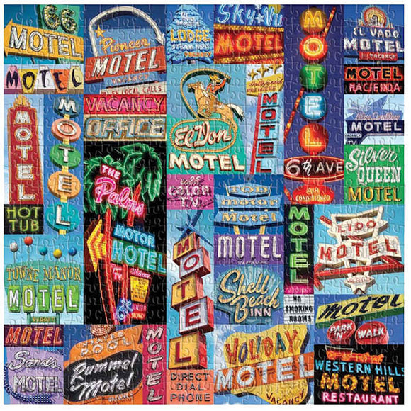 Galison Vintage Motel Signs Puzzle