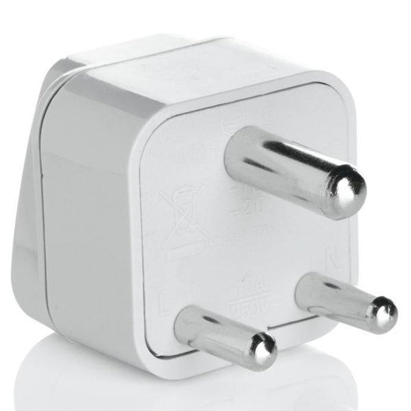 Grounded Adapter Plug - India, Hong Kong, Parts of South Africa, Singapore